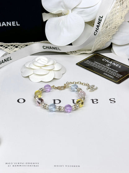 [Dawnora Jewelry]Colorful Transparent Resin Bracelet