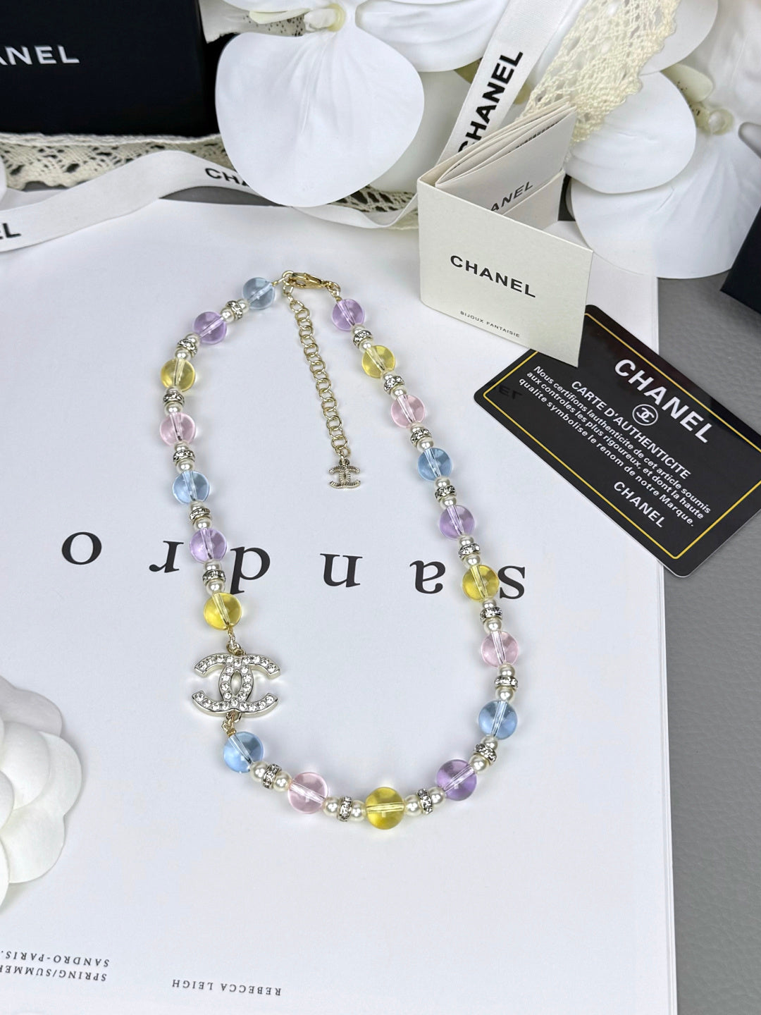 [Dawnora Jewelry]26C New Spring Collection Colorful Transparent Resin Necklace