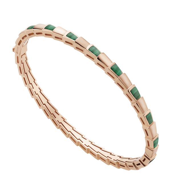 [Dawnora Jewelry]SERPENTI BRACELET PINK GOLD MALACHITE