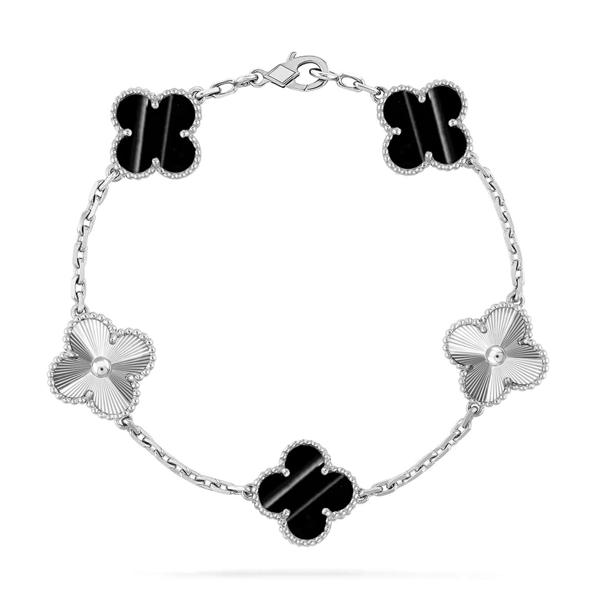 [Dawnora Jewelry] CLOVER 5 MOTIF PULSAR STONE BRACELET COLLECTION