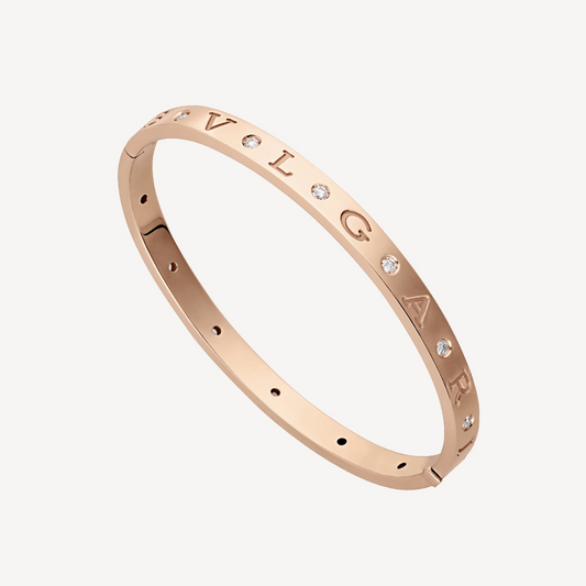 [Dawnora Jewelry]ZERO 1 PINK GOLD 12 DIAMONDS BRACELET