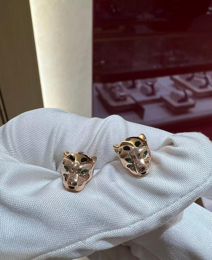[Dawnora Jewelry]CHRRTAH-PRINT STUD EARRINGS, THREE COLORS