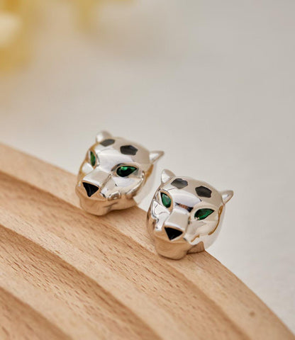 [Dawnora Jewelry]CHRRTAH-PRINT STUD EARRINGS, THREE COLORS