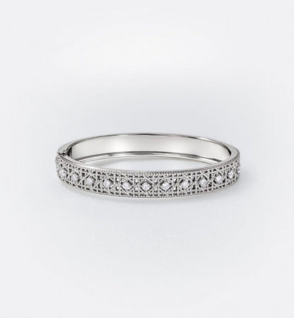 [Dawnora Jewelry]2026 WOVEN-PATTERN BRACELET SET WITH FULL DIAMOND INLAY THREE-COLORS