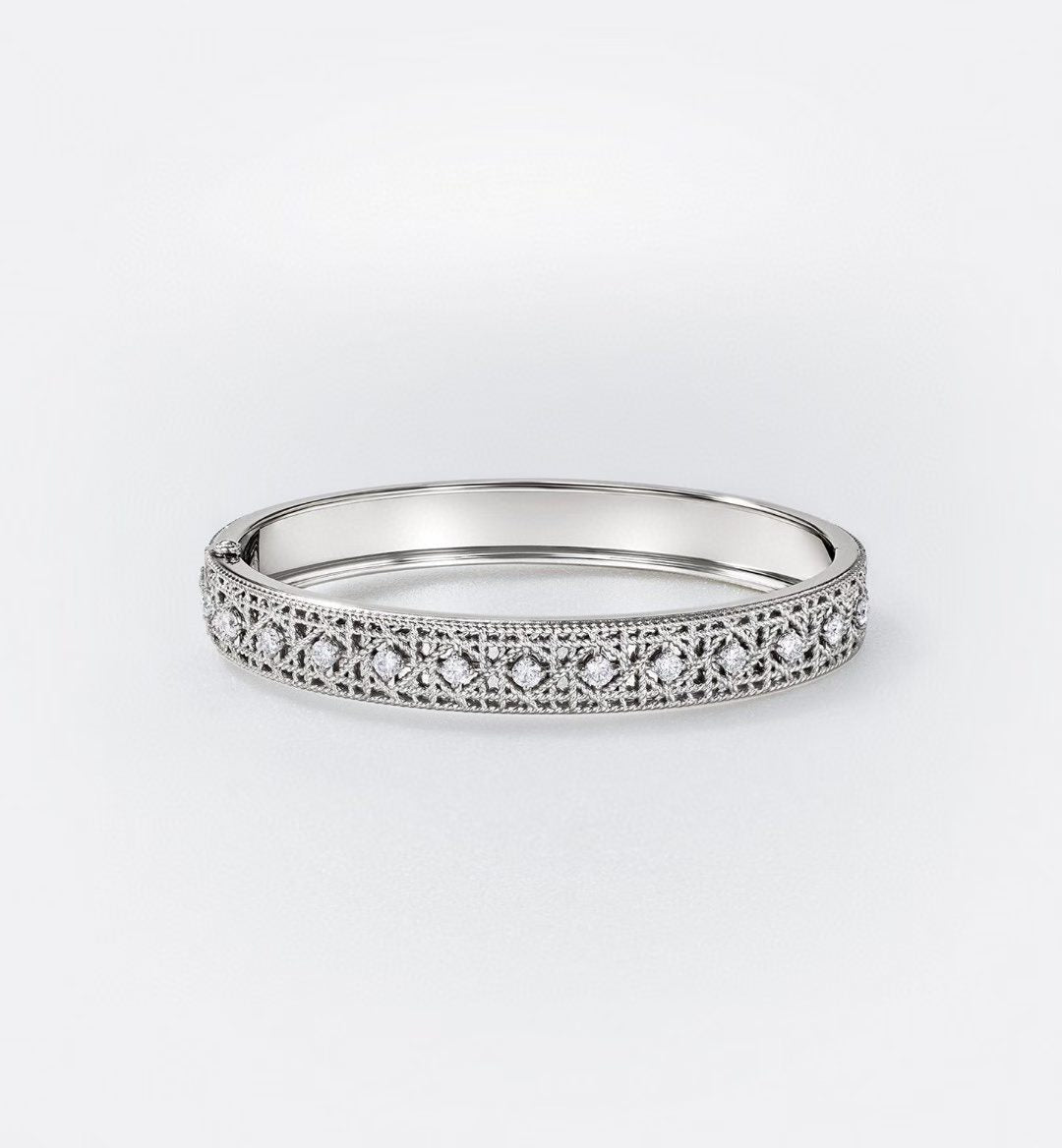 [Dawnora Jewelry]2026 WOVEN-PATTERN BRACELET SET WITH FULL DIAMOND INLAY THREE-COLORS