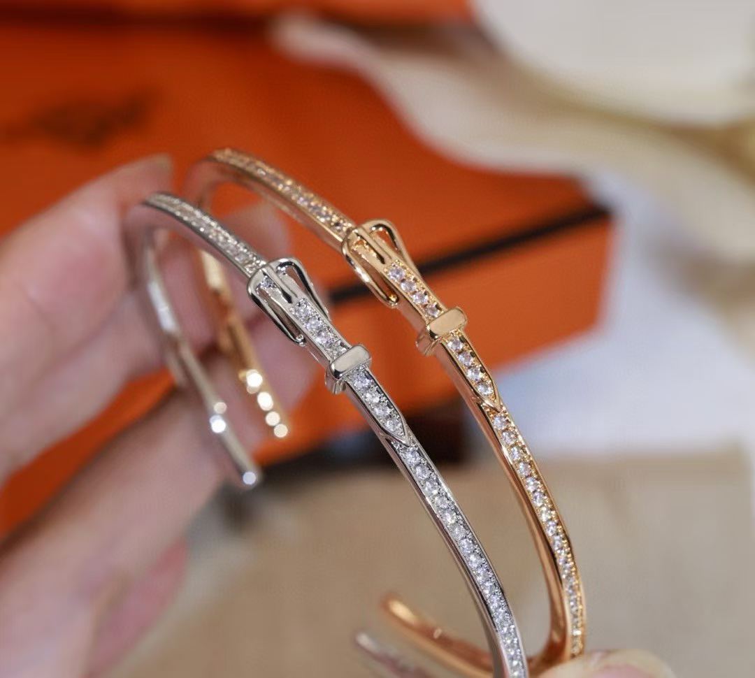 [Dawnora Jewelry]DIAMOND-ENCRUSTED BRACELET THREE COLORS