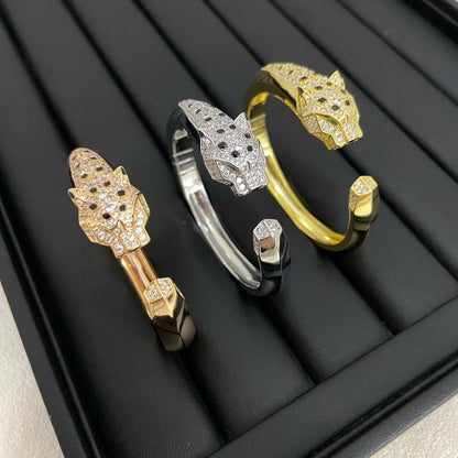 [Dawnora Jewelry]DIAMOND MACHINE LEOPARD BRACELET