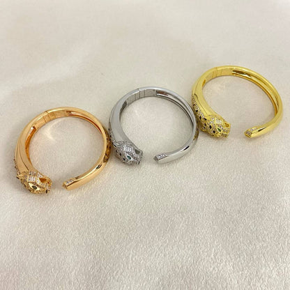 [Dawnora Jewelry]DIAMOND MACHINE LEOPARD BRACELET