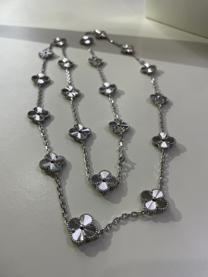 [Dawnora Jewelry]CLOVER 20 MOTIFS SILVER LASER