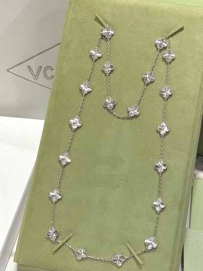 [Dawnora Jewelry]CLOVER 20 MOTIFS SILVER LASER