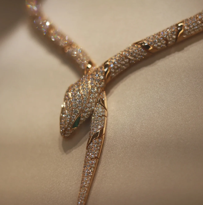 [Dawnora Jewelry]HAUTE COUTURE GOLD SERPENTI NECKLACE