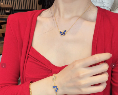 [Dawnora Jewelry]2026 NEW BUTTERFLY BLUE   NECKLACE