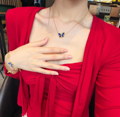 [Dawnora Jewelry]2026 NEW BUTTERFLY BLUE   NECKLACE