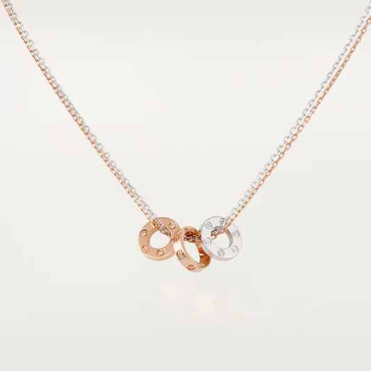 [Dawnora Jewelry]LOVE 6 DIAMOND PENDANT NECKLACE