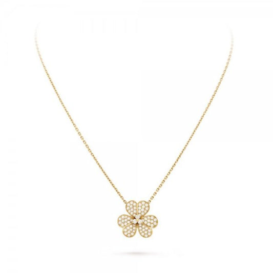 [Dawnora Jewelry]FLOWER DIAMOND NECKLACE