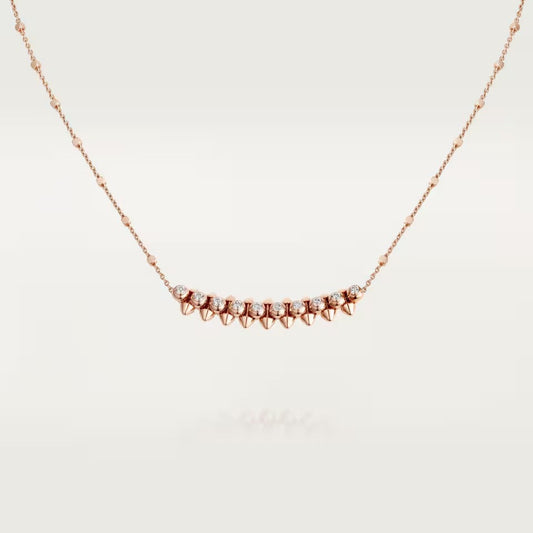 [Dawnora Jewelry]CLASH  MEDIUM DIAMOND NECKLACE