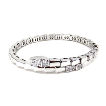 [Dawnora Jewelry]SERPENTI BRACELET DIAMONDS SILVER