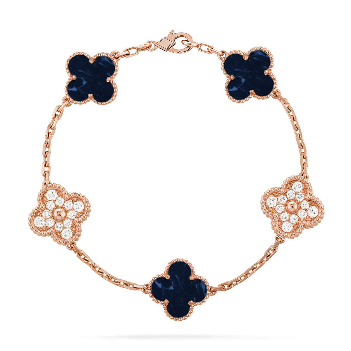 [Dawnora Jewelry]CLOVER 5 MOTIF PIETERSITE BRACELET COLLECTION