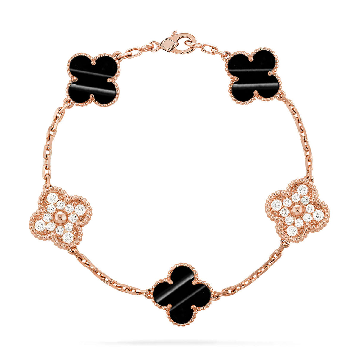 [Dawnora Jewelry] CLOVER 5 MOTIF PULSAR STONE BRACELET COLLECTION