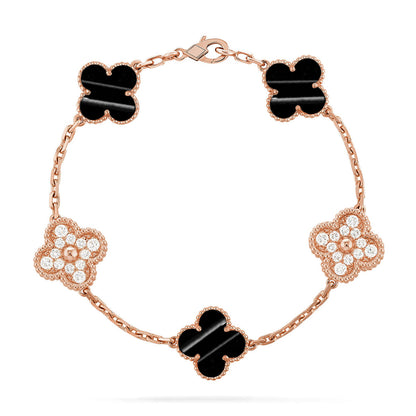[Dawnora Jewelry] CLOVER 5 MOTIF PULSAR STONE BRACELET COLLECTION