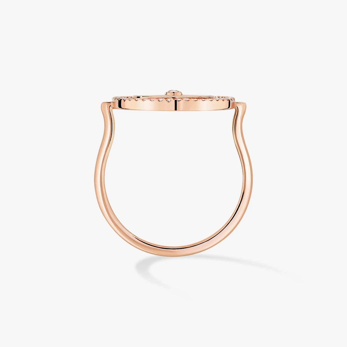 [Dawnora Jewelry]LUCKY MOVE PINK GOLD DIAMOND RING