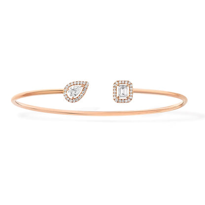 [Dawnora Jewelry]JONC FLEX MY TWIN TOI & MOI SILVER DIAMOND BRACELET