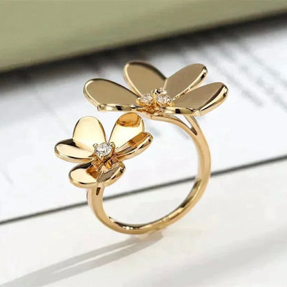 [Dawnora Jewelry]CLOVER COMOS GOLD DIAMOND RING