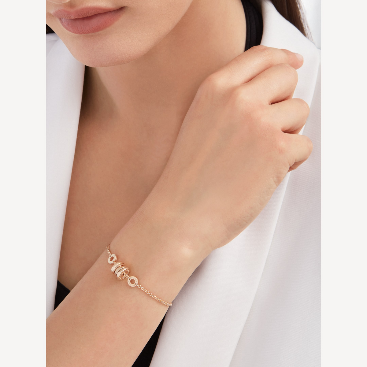 [Dawnora Jewelry]ZERO 1 SOFT PINK GOLD BRACELET