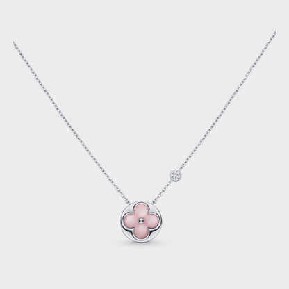 [Dawnora Jewelry]SUN MOTIF PINK MOP SILVER BRACELET
