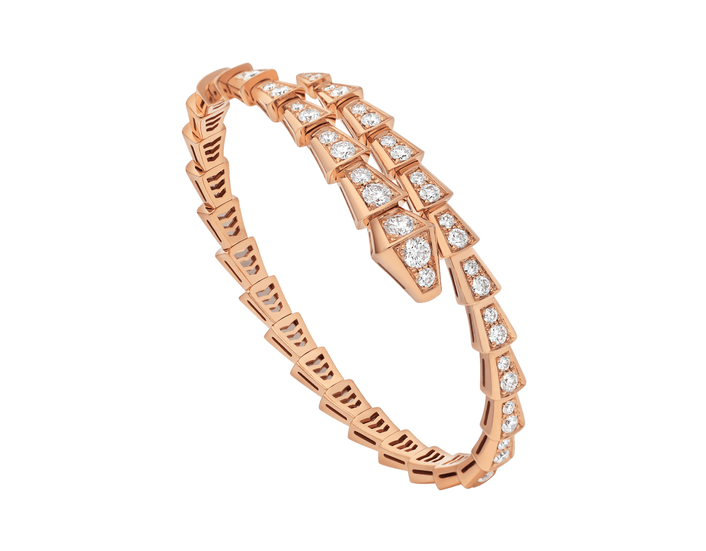 [Dawnora Jewelry]SERPENTI BRACELET 6.8MM PINK GOLD DIAMOND