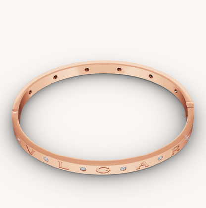 [Dawnora Jewelry]ZERO 1 PINK GOLD 12 DIAMONDS BRACELET