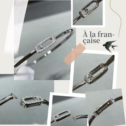 [Dawnora Jewelry]Move Uno pavé flex bangle medium