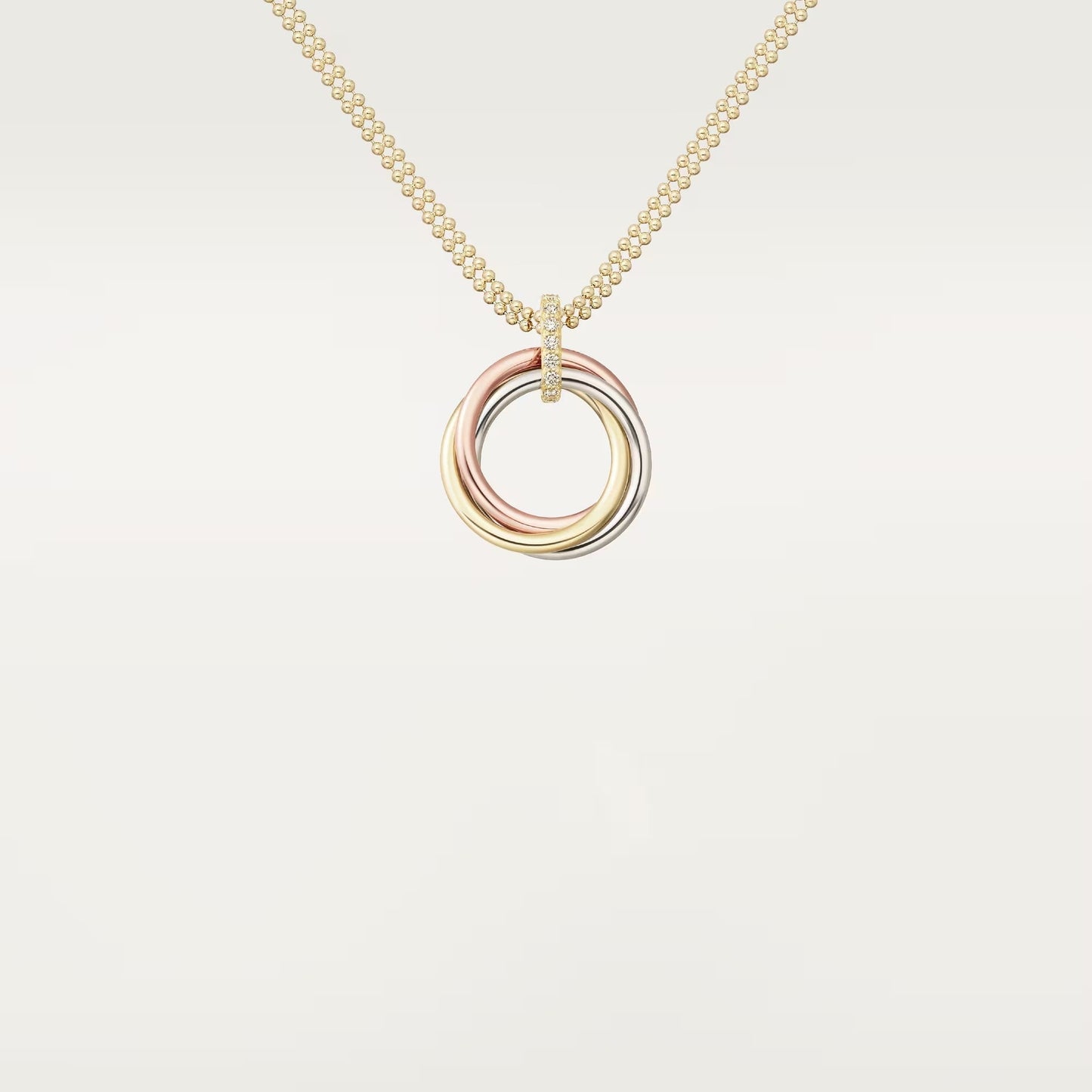 [Dawnora Jewelry]TRINITY MEDIUM  DIAMONDS NECKLACE