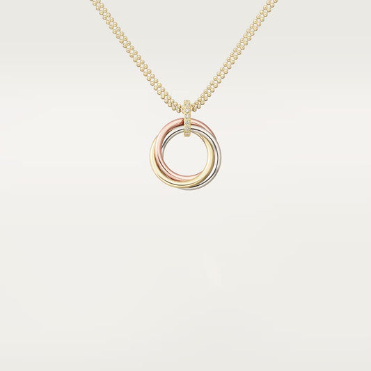[Dawnora Jewelry]TRINITY MEDIUM  DIAMONDS NECKLACE