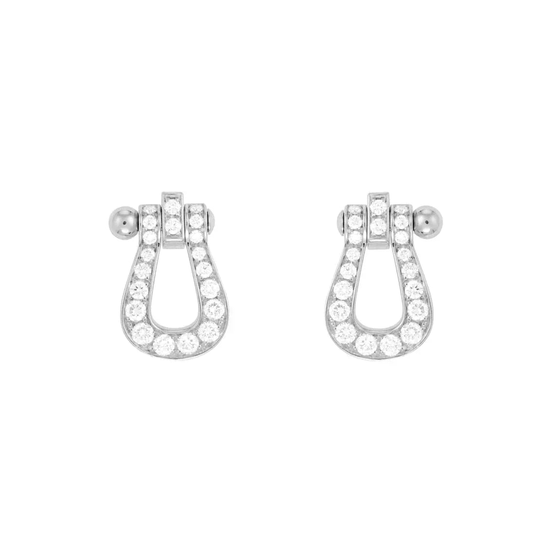 [Dawnora Jewelry]FORCE 10 FULL DIAMOND STUD EARRINGS MINI MODEL