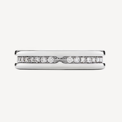 [Dawnora Jewelry]ZERO 1 ONE-BAND PAVED DIAMONDS ON THE SPIRAL RING