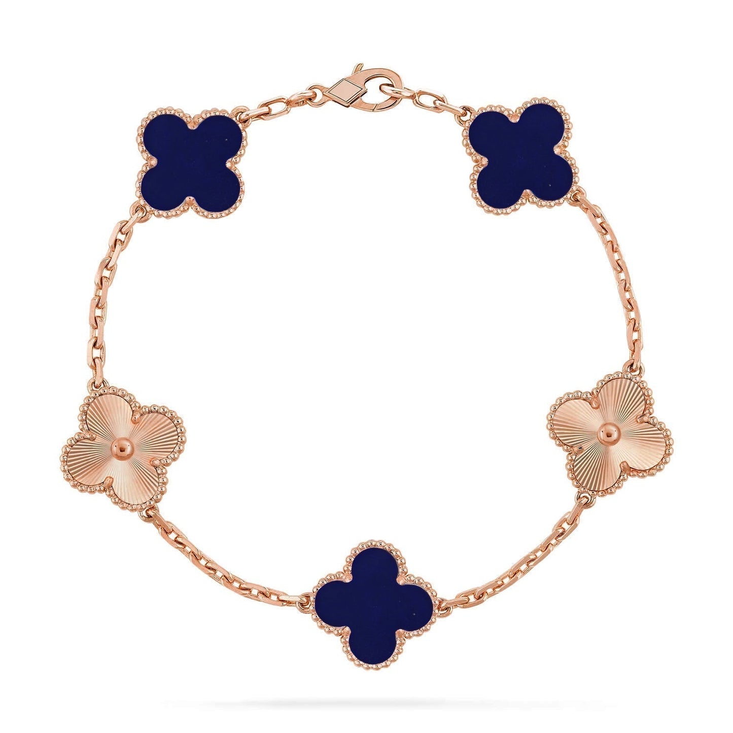 [Dawnora Jewelry]CLOVER 5 MOTIF LAPIS LAZULI BRACELET COLLECTION