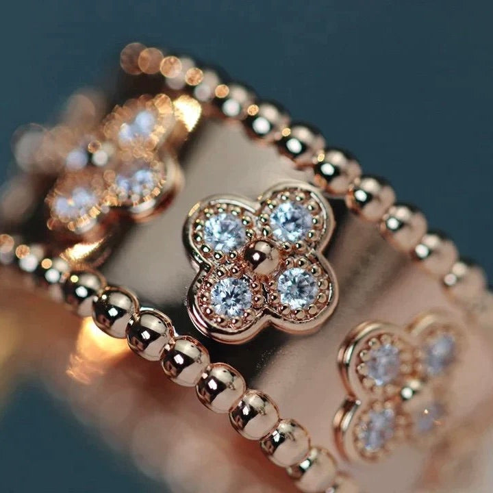 [Dawnora Jewelry]CLOVER KALEIDOSCOPE RING 10MM