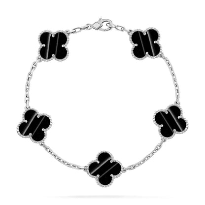 [Dawnora Jewelry] CLOVER 5 MOTIF PULSAR STONE BRACELET COLLECTION