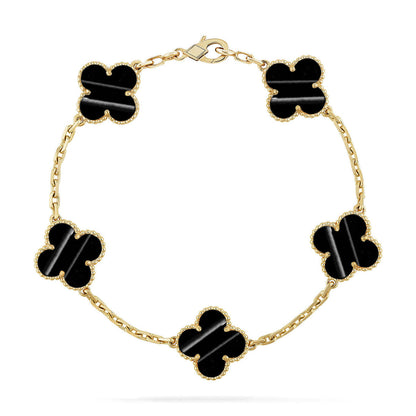 [Dawnora Jewelry] CLOVER 5 MOTIF PULSAR STONE BRACELET COLLECTION