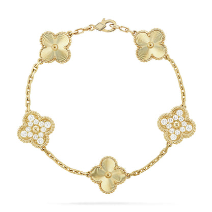[Dawnora Jewelry] CLOVER 5 MOTIF LASER BRACELET COLLECTION