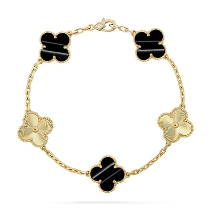 [Dawnora Jewelry] CLOVER 5 MOTIF PULSAR STONE BRACELET COLLECTION