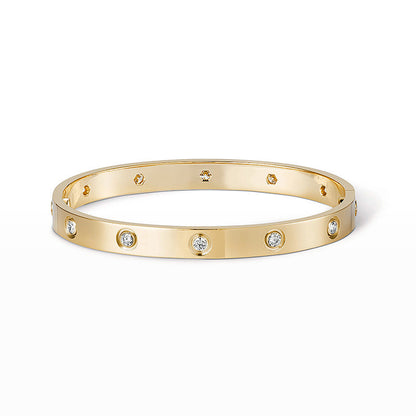 [Dawnora Jewelry]LOVE BRACELET 6.1MM 10 DIAMONDS