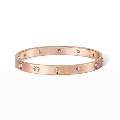 [Dawnora Jewelry]LOVE BRACELET 6.1MM 10 DIAMONDS