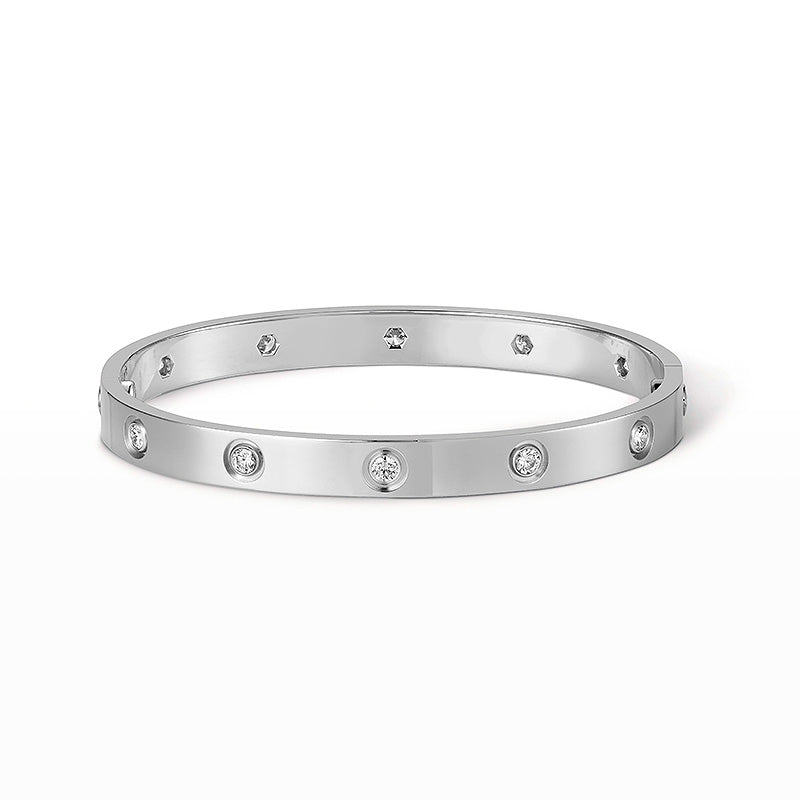 [Dawnora Jewelry]LOVE BRACELET 6.1MM 10 DIAMONDS