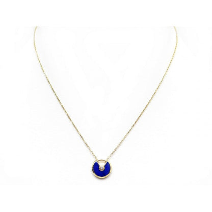 [Dawnora Jewelry]AMULETTE ROSE GOLD AGATE NECKLACE