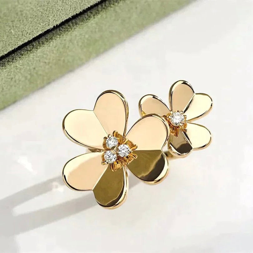 [Dawnora Jewelry]CLOVER COMOS GOLD DIAMOND RING