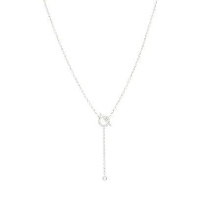[Dawnora Jewelry]FINESSE SILVER DIAMOND NECKLACE