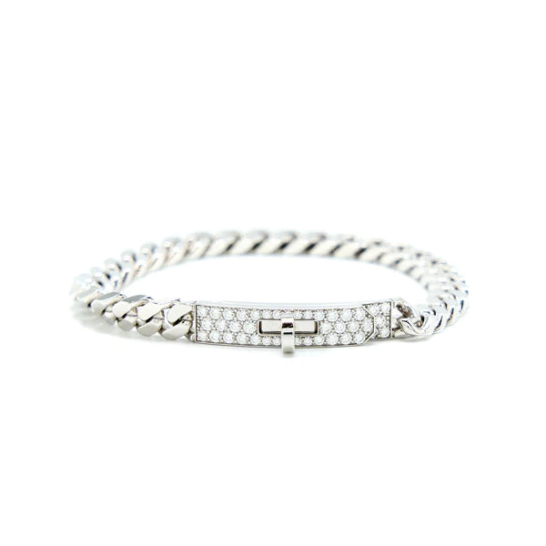 [Dawnora Jewelry]KELLY CHAIN SILVER DIAMOND BRACELET