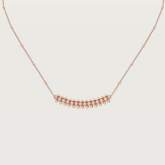 [Dawnora Jewelry]CLASH  SMALL FULL DIAMOND NECKLACE